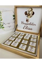 Karton Kutulu Baskılı Madlen Çikolata 50 Adet