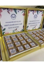 Karton Kutulu Baskılı Madlen Çikolata 50 Adet