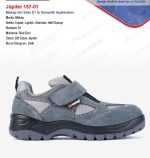 Jüpiter 157-01 Mekap Gri Süet S1 İş Güvenlik Ayakkabısı
