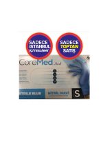 Nitrile Pudrasız Mavi Eldiven S Beden 100'lü