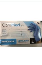 Nitrile Pudrasız Mavi Eldiven L Beden 100'lü