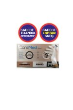 Lateks Pudralı Eldiven 100'lü M Beden 1 Paket