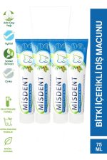 4 Adet Misdent Bitkisel İçerikli & Mineralli Diş Macunu 75 ml