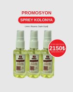 Promosyon Limon Kolonyası | Logolu Sprey Limon Kolonyası | 50+5 HEDİYE | Toplam 55 Adet