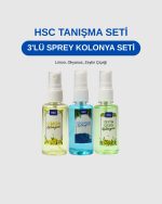 3'LÜ Kolonya Seti - 50cc Sprey – Ferahlatıcı Taşınabilir Kolonya Seti