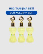 3LÜ Lüx Kolonya Seti – Ferahlatıcı Kolonya Seti
