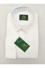 Beyaz Pamuklu Slim Fit Erkek Gömlek