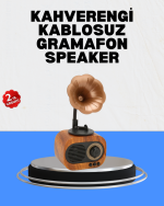 Şarjlı Mini Retro Radyo Bluetooth Hoparlör Çoklu Bağlantı Seçenekli