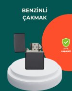Çakmak Parlak Siyah Doldurulabilir Hedyelik Eşya