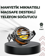 Telefon Soğutucu | LED Işık Efektli | Power Aparatlı | Sessiz ve Taşınabilir Model