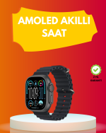 AMOLED Ekran 49mm Ultra Tasarım 3 Kordonlu Akıllı Saat