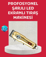 1800 mAh Bataryalı Uzun Kullanım Süreli Şarjlı Tıraş Makinesi