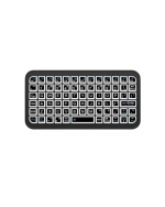 Kompakt Siyah RGB Işıklı Bluetooth Mini Klavye