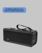Taşınabilir J-IPOX P520 1200 mAh Bluetooth Hoparlör Mikrofonlu