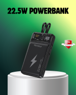 Powerbank Dahili Ekranlı 10000 mAh Çift Kablolu