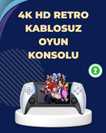 Kompakt ve Hafif Retro Oyun Konsolu 1000 Klasik Oyun Dahil