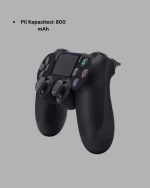 PS4 Uyumlu Kablosuz Oyun Kolu – Titreşimli, Şarjlı ve Ergonomik