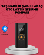 Çok Amaçlı Dijital Lastik Pompası Araç Bisiklet Top Uyumlu