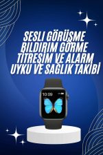 Arama Cevaplayabilen Akıllı Saat Bluetooth Bağlantılı Sosyal Medya Girişli