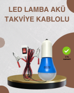 12V LED Ampul Timsah Kıskaçlı Taşınabilir Aydınlatma