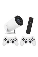 4K Wireless Çift Kollu Kumandalı Oyun Projeksiyonu Retro Video Oyunu
