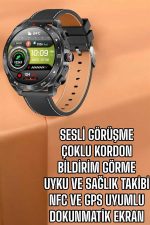 Akıllı Saat Bildirim Görme Sesli Görüşme Çoklu Kordon GPS Takibi