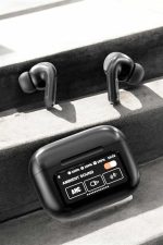 Kablosuz Bluetooth Kulaklık Ekranlı Uzun Şarj Süreli ANC Destekli