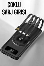10.000 Mah Powerbank 4 Portlu Hızlı Şarj Dijital Göstergeli