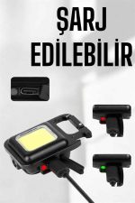 Kamp Işığı Çok Fonksiyonlu Taşınabilir Anahtarlık Kapak Açma Manyetik Özelliği