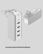 Zaman Kontrollü Şarj Cihazı 30W Hızlı Şarj ve Çoklu USB Çıkışı