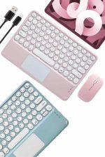 Profesyonel Wifi Q Klavye Bluetooth Klavye Touchpad 10.8 Inç