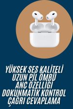 Yeni Nesil Pro Bluetooth Kulaklık Android ve İOS Uyumlu Dokunmatik Kontrol