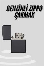 Çakmak Parlak Siyah Doldurulabilir Hedyelik Eşya