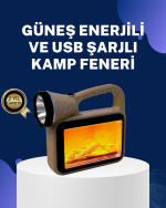 Solar Alev Lambası – Kamp, Bahçe ve Dış Mekan İçin