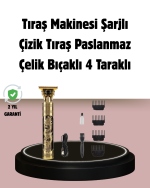 Şarjlı Titanyum Bıçaklı Saç Kesme Makinesi