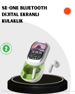 Kayar Kapaklı Şarj Kutusu Ve Dokunmatik Ekranlı Bluetooth Stereo Kulaklık
