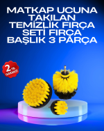 Profesyonel Matkap Ucu Temizlik Fırçası 3’lü Set
