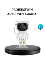 Astronot Projeksiyon Lambası Bluetooth Müzikli ve Uzaktan Kumandalı