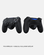 PS4 Kablosuz Oyun Kolu V2 – Bluetooth Bağlantılı, Titreşimli, PC ve Mobil Uyumlu