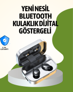 Gerçek Kablosuz Kulaklık – Bluetooth 5.0, Şarj Kutulu, Parmak İzi Kontrollü