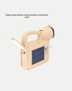 Güneş Enerjili Alev Efektli Lamba COB Led Su Geçirmez Çok Fonksiyonlu