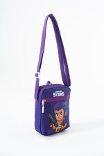Brawl Stars Shelly Çocuk Omuz Çantası – 3 Bölmeli – Su Geçirmez Kumaş (21×16×6 cm)