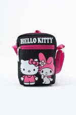 Hello Kitty Melody Çocuk Omuz Çantası – 3 Bölmeli – Su Geçirmez Kumaş (21×16×6 cm)
