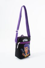 Brawl Stars Shelly Çocuk Omuz Çantası – 3 Bölmeli – Su Geçirmez Kumaş (21×16×6 cm)