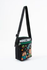 Minecraft Steve Alex Creeper – 3 Bölmeli – Su Geçirmez Kumaş (21×16×6 cm)