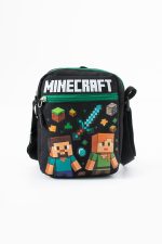 Minecraft Steve Alex Creeper – 3 Bölmeli – Su Geçirmez Kumaş (21×16×6 cm)