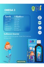 Omega-3 Çocuklar Için Balık Yağı 150 ml Şurup - Aslan Buluşçu Trt Çocuk Epa Dha