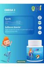 Omi Omega 3 Çiğnenebilir Jel Form 60 Gummies Yumuşak Şeker - Aslan Buluşçu Trt Çocuk