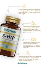 5 HTP 60 Kapsül / 5-htp Bitkisel Kapsül, Kediotu Ekstresi Ve B6 Vitamin
