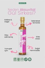 Gül Sirkesi 500 ml - Katkısız, Doğal Fermantasyon